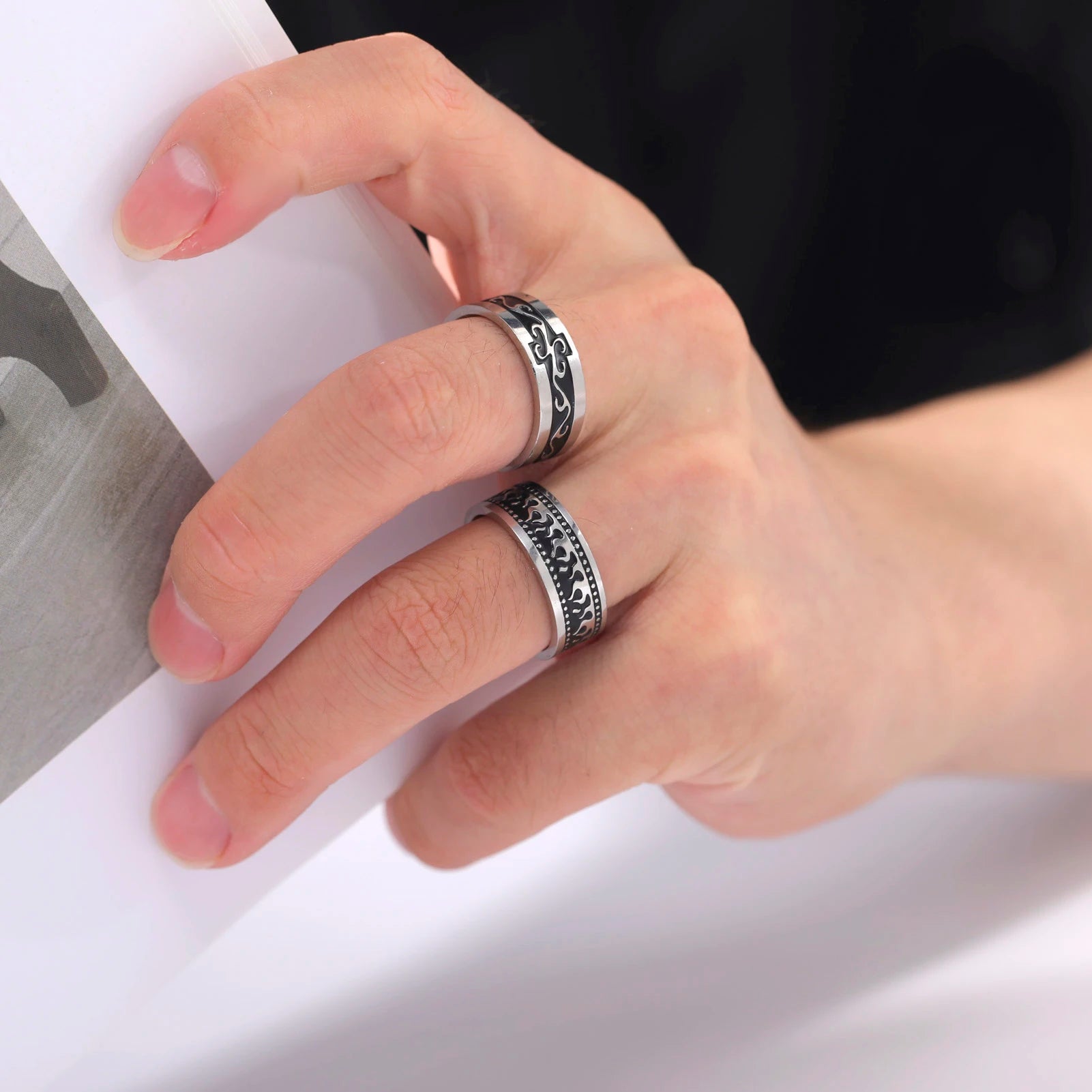 Anello Fiamma Punk per Te