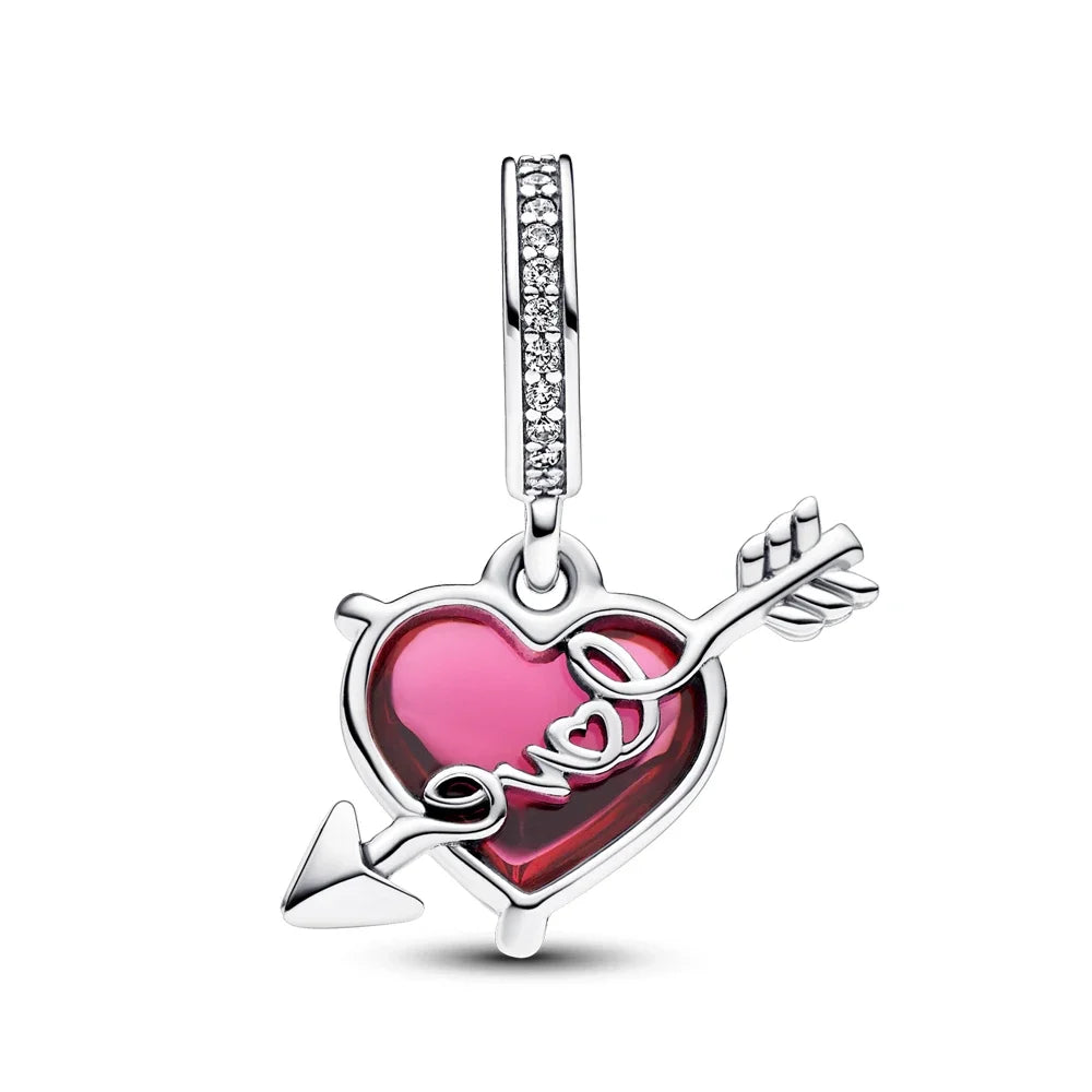 Ciondolo Cuore di Vetro Murano