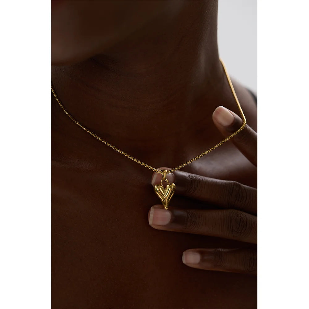 Collana Romantica Cuore Oro