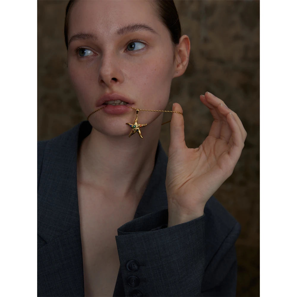 Collana Stella Marina Dorata