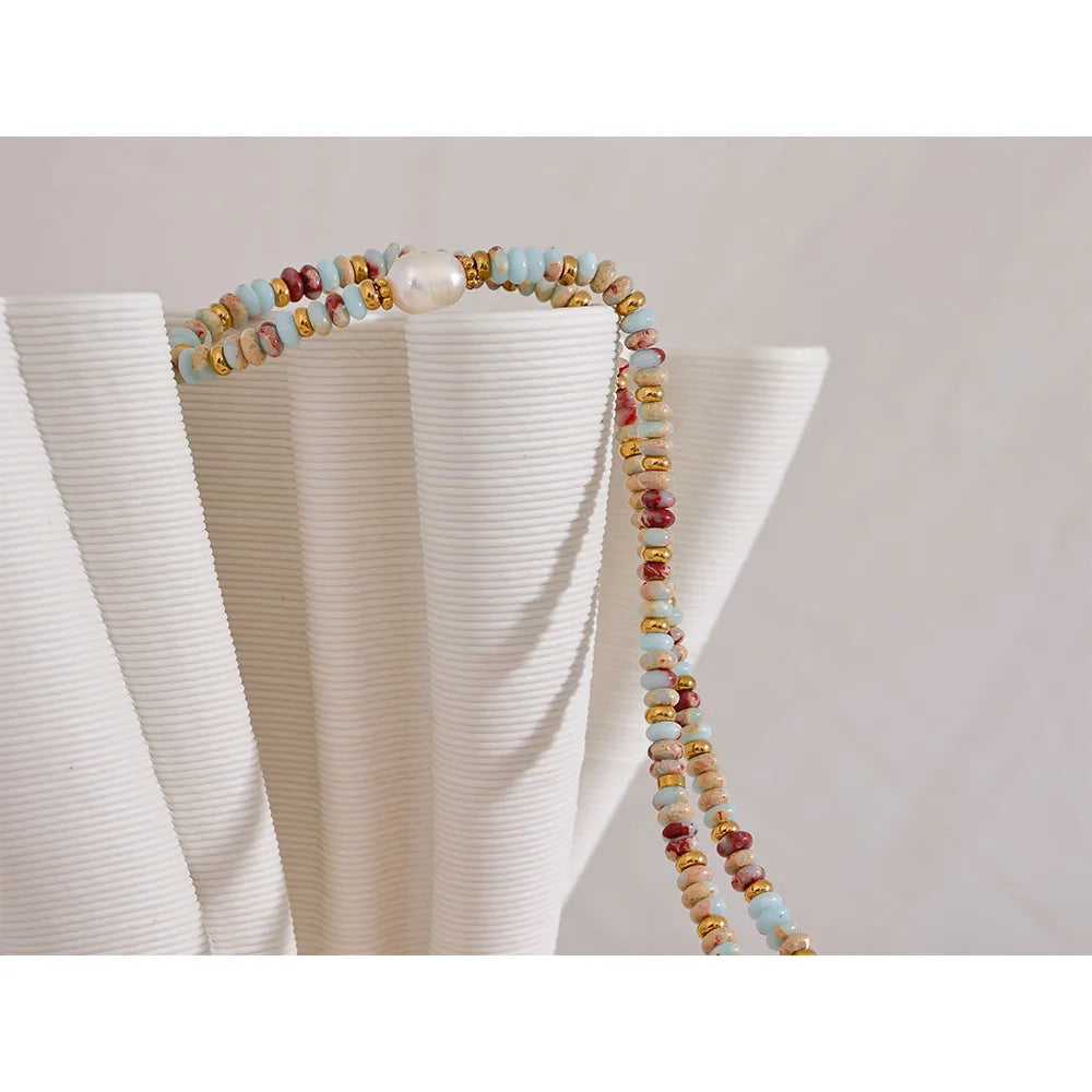 Collana Incanto di Perle e Pietre