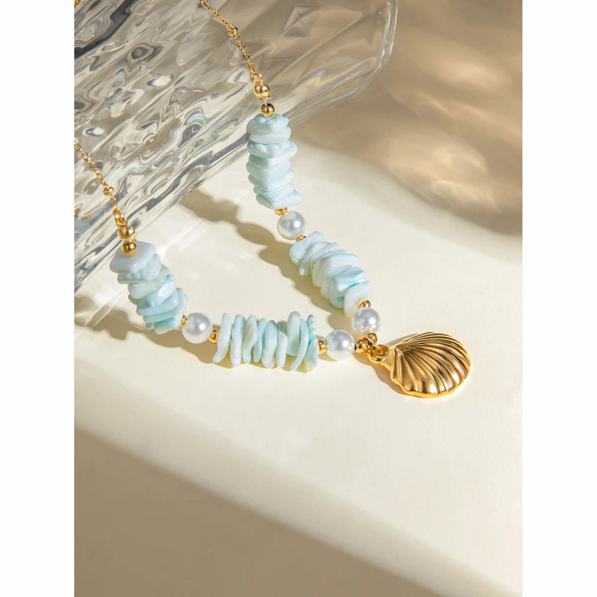 Collana Elegante con Perla Finta