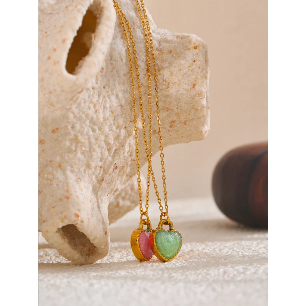 Collana Cuore Arcobaleno