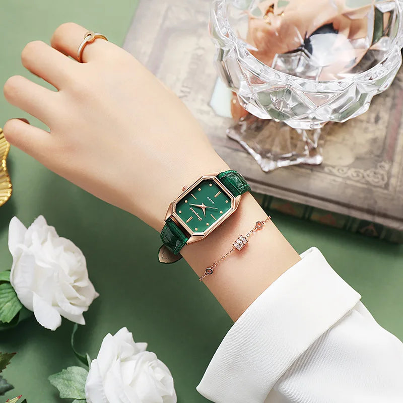 Orologio Elegante Donna Verde