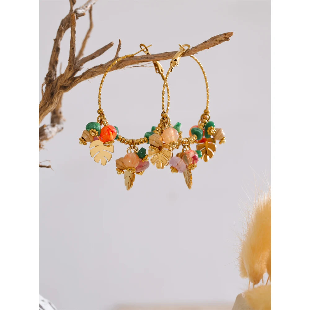 Orecchini Boho con Pietre Naturali