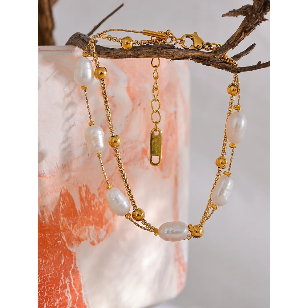 Bracciale Charm con Doppia Catena