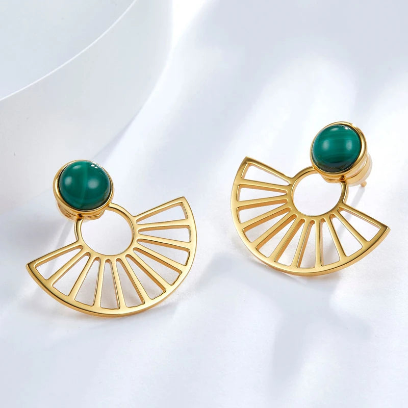 Orecchini Malachite Eleganti