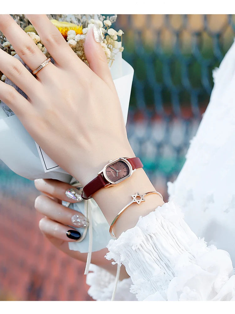 Orologio Elegante in Pelle per Donne