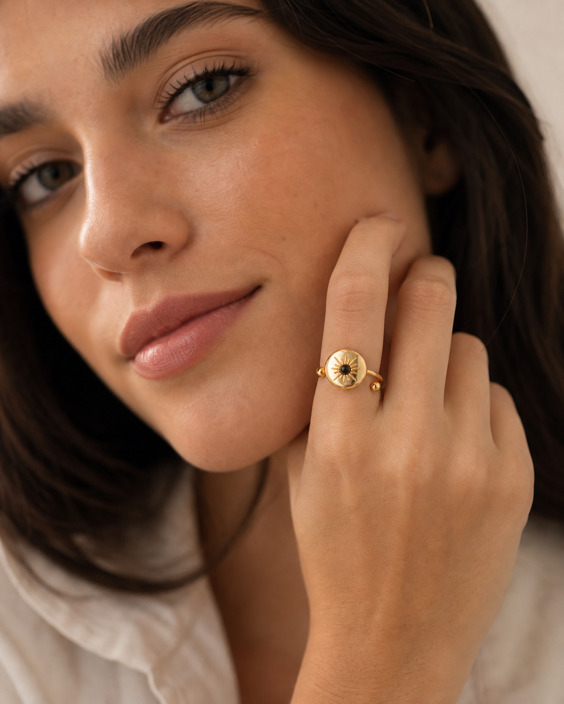 Orbita Privata — Anello Donna in Acciaio, Sistema Solare Minimal
