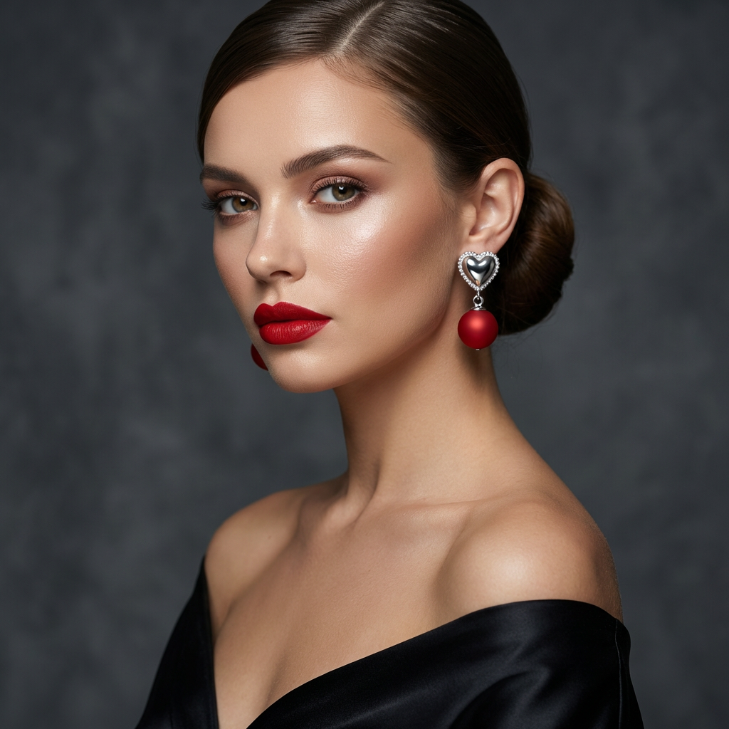 Cuore Rosso – Orecchini Amore Iconico