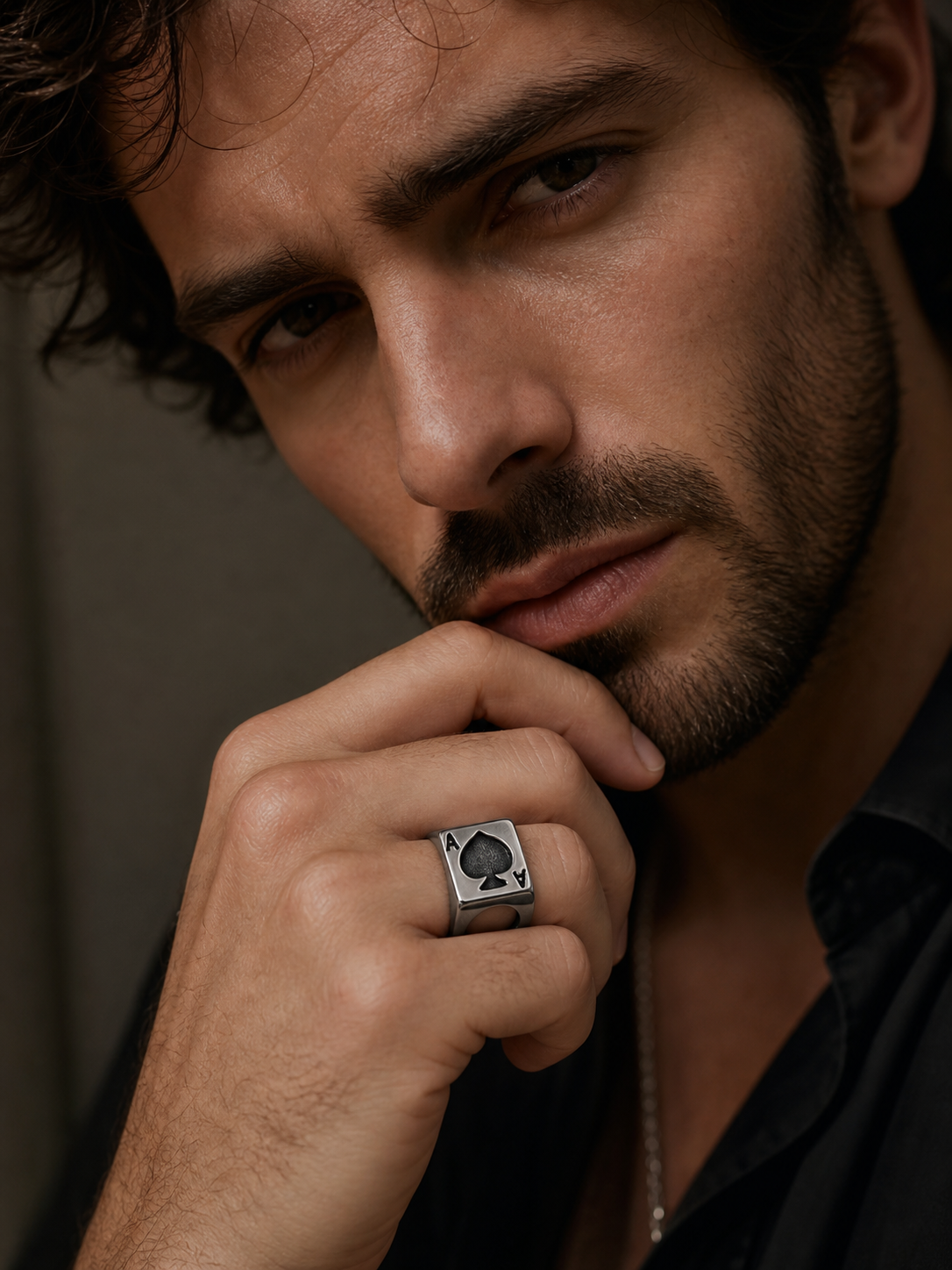 Anello Personalized Hand Ornaments Retro Black