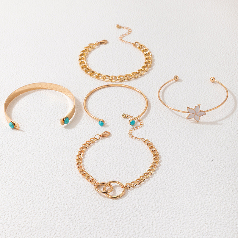 Bohemian Bloom Bracelet Set - L'Essenza dell'Arte Gioiello