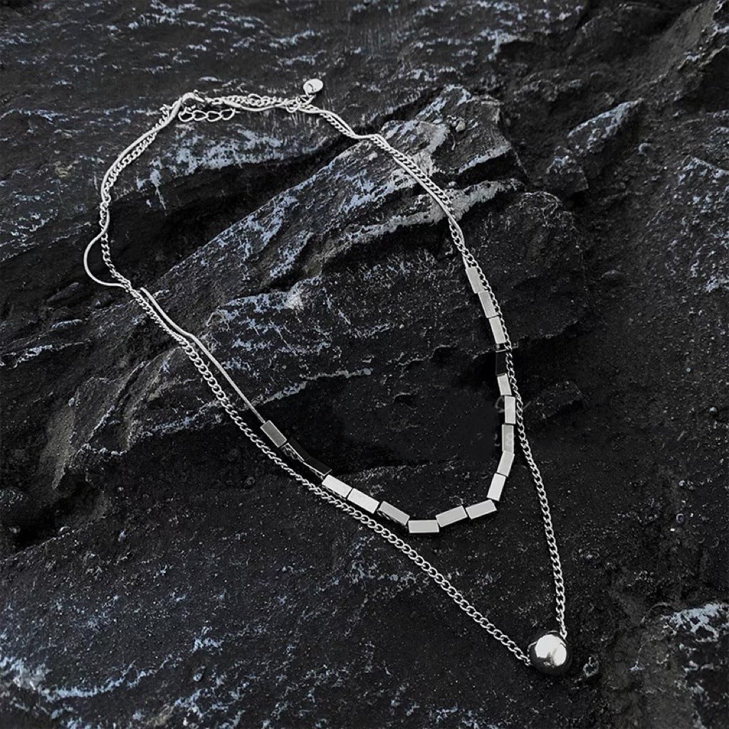 Collana Sfera Cubica - Geometria Urbana Unisex
