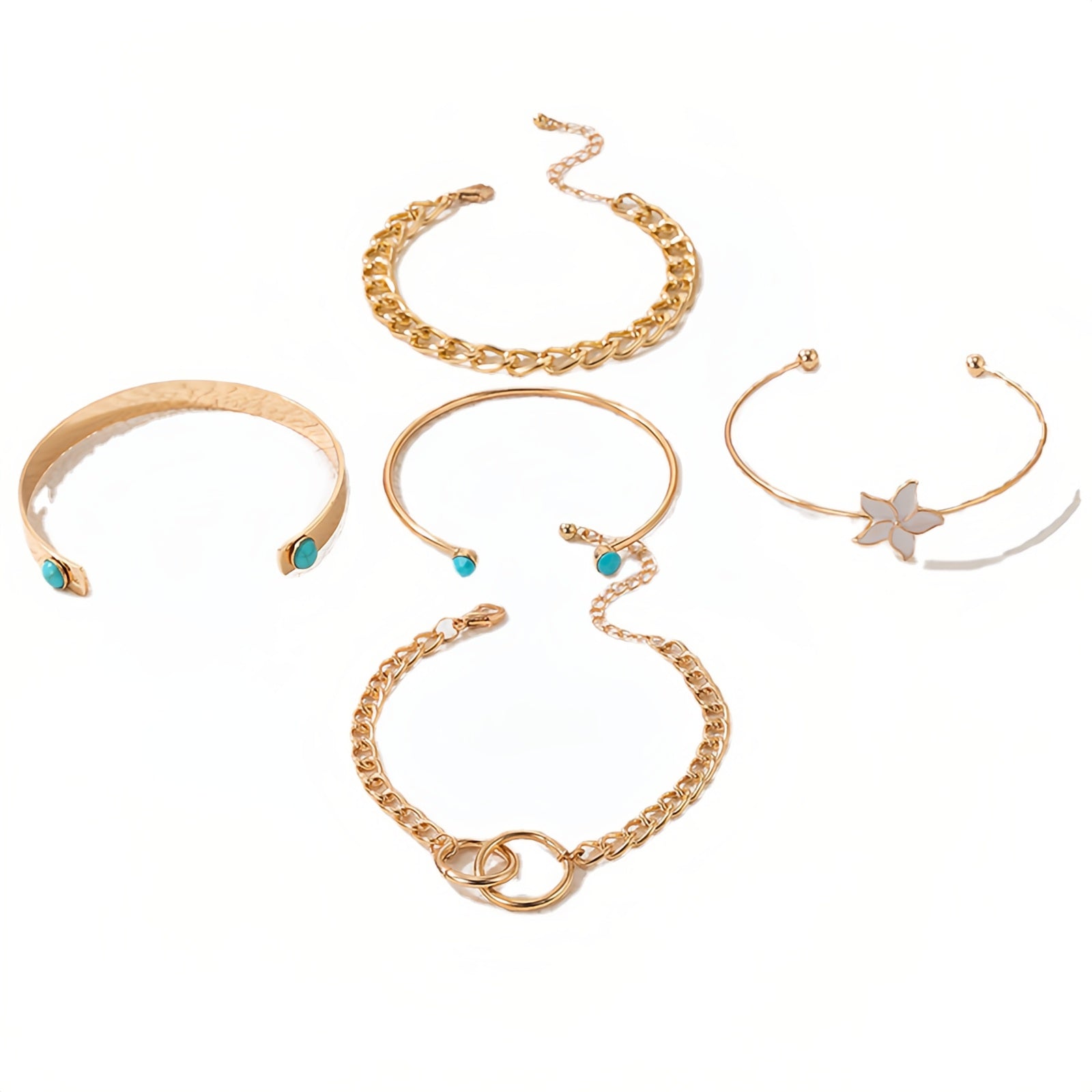 Bohemian Bloom Bracelet Set - L'Essenza dell'Arte Gioiello