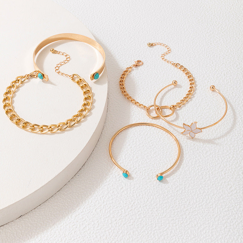 Bohemian Bloom Bracelet Set - L'Essenza dell'Arte Gioiello