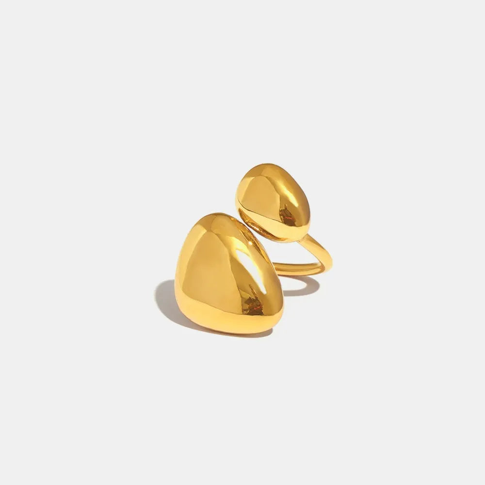 Anello Aperto Geometrico in Acciaio Inossidabile