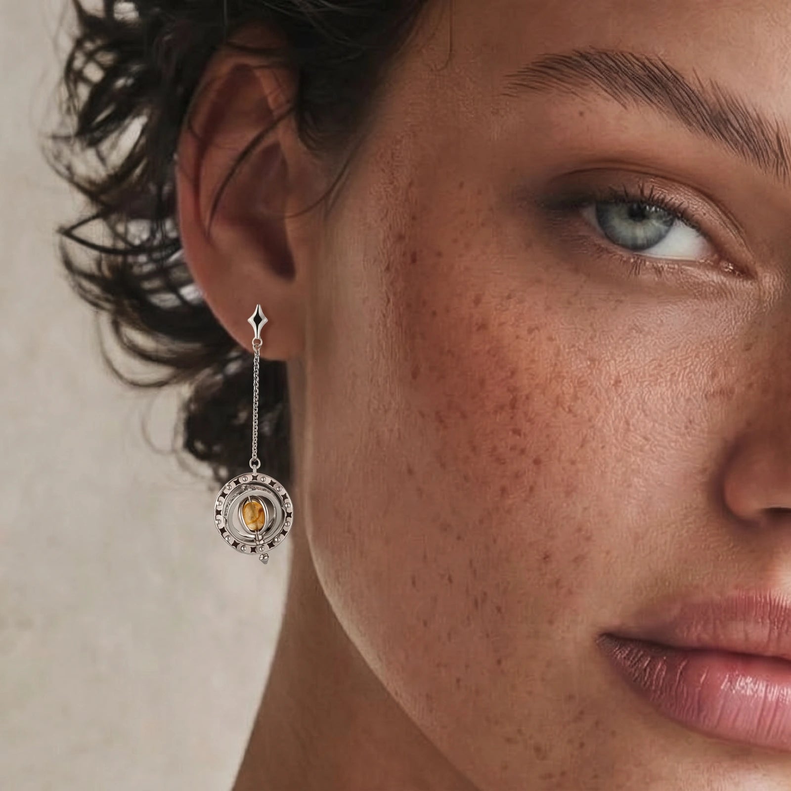 Orbital Dual‑Axis Earrings