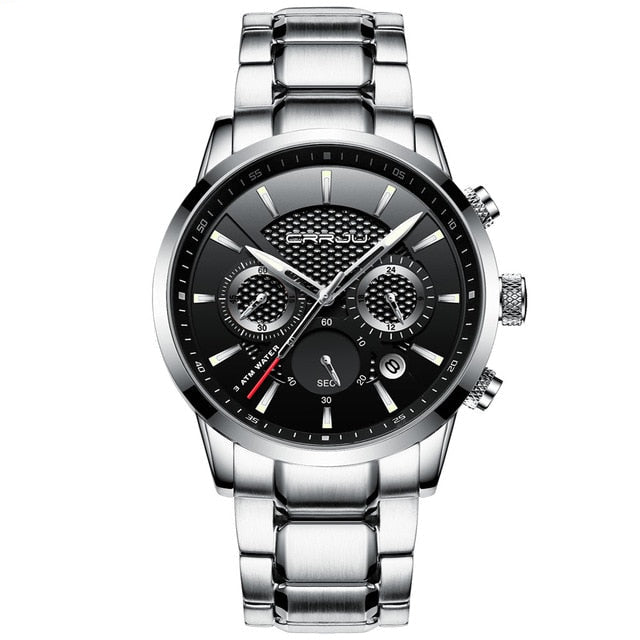 CRRJU Chronograph Men's Watch – Elegance & Precision in Every Detail