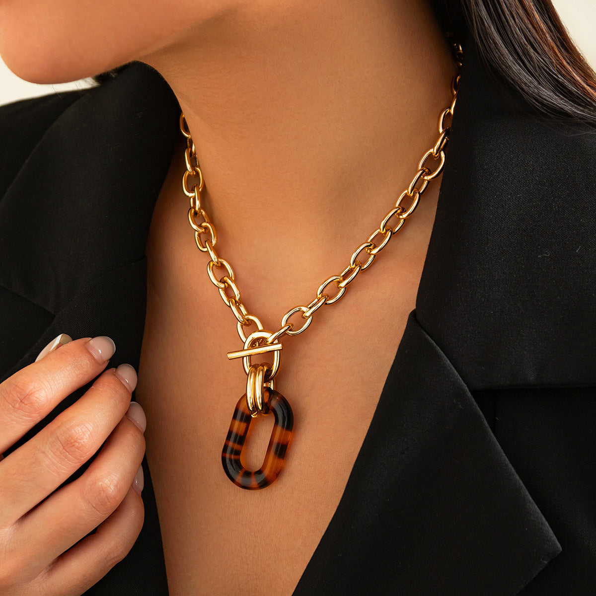 Collana Leopardo Geometrica - Audacia Animalier