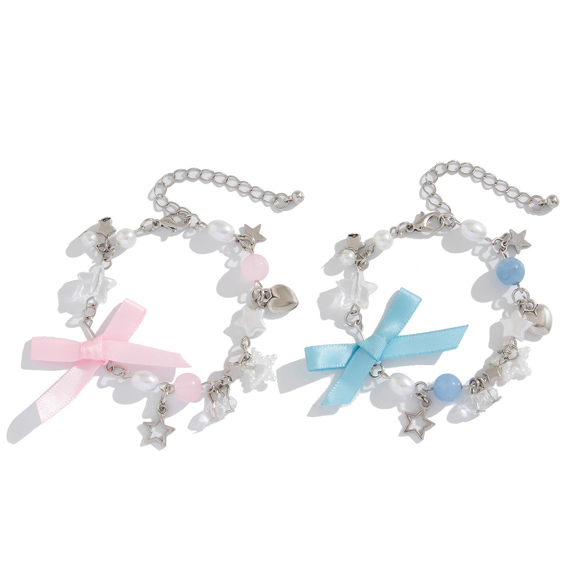 Set Bracciali Farfalla e Perle