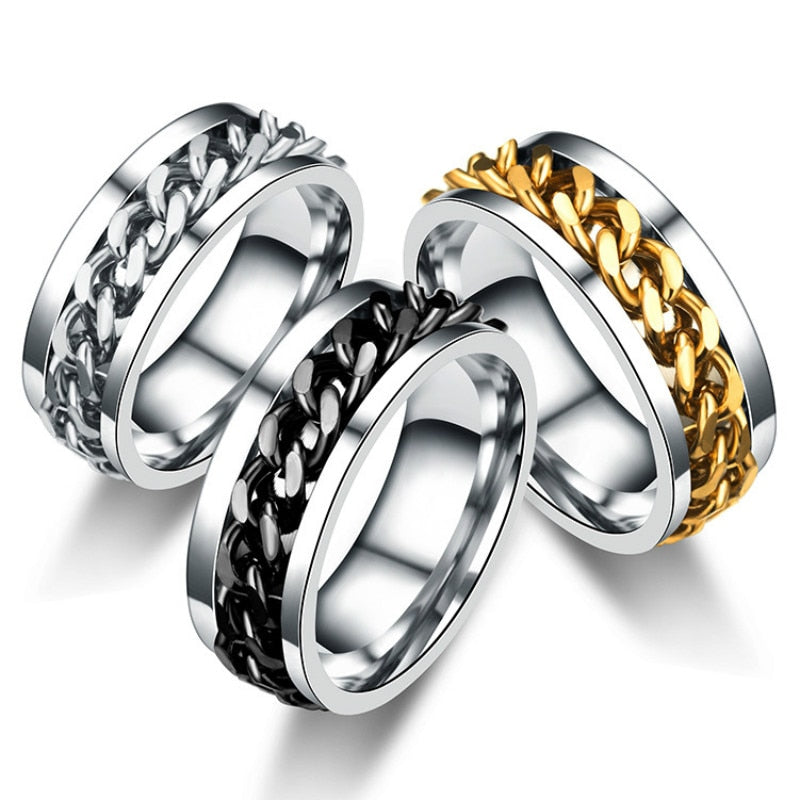 Spinner Chain Ring - Il Fascino Rotante dello Stile Urban