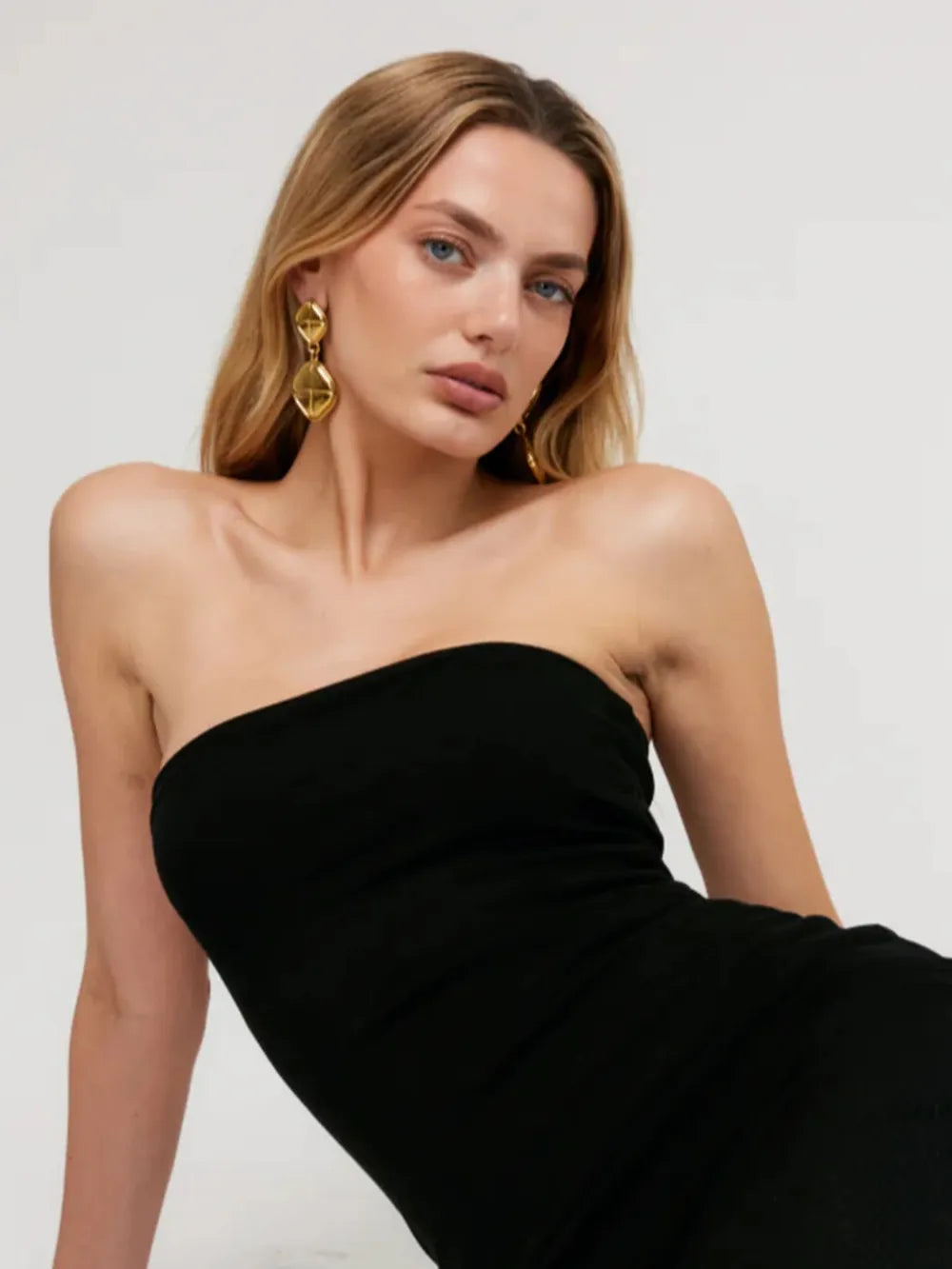 Orecchini Quadrati in Acciaio Inossidabile Placcati Oro 18K