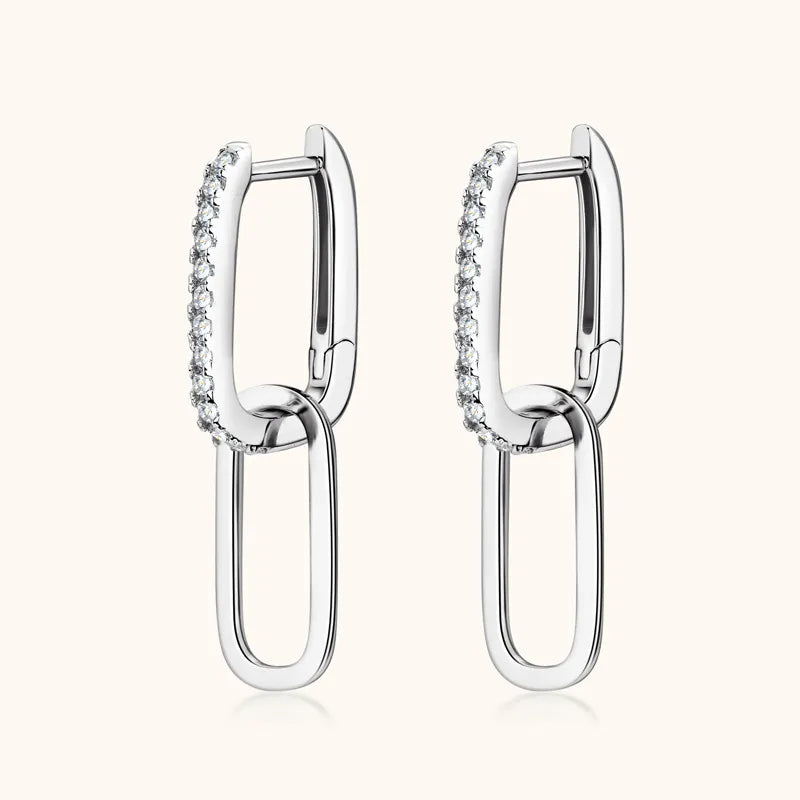 Orecchini in Argento 925 con Moissanite