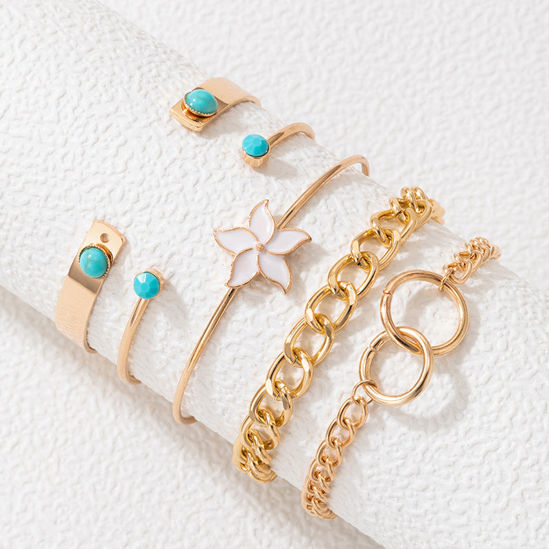 Bohemian Bloom Bracelet Set - L'Essenza dell'Arte Gioiello