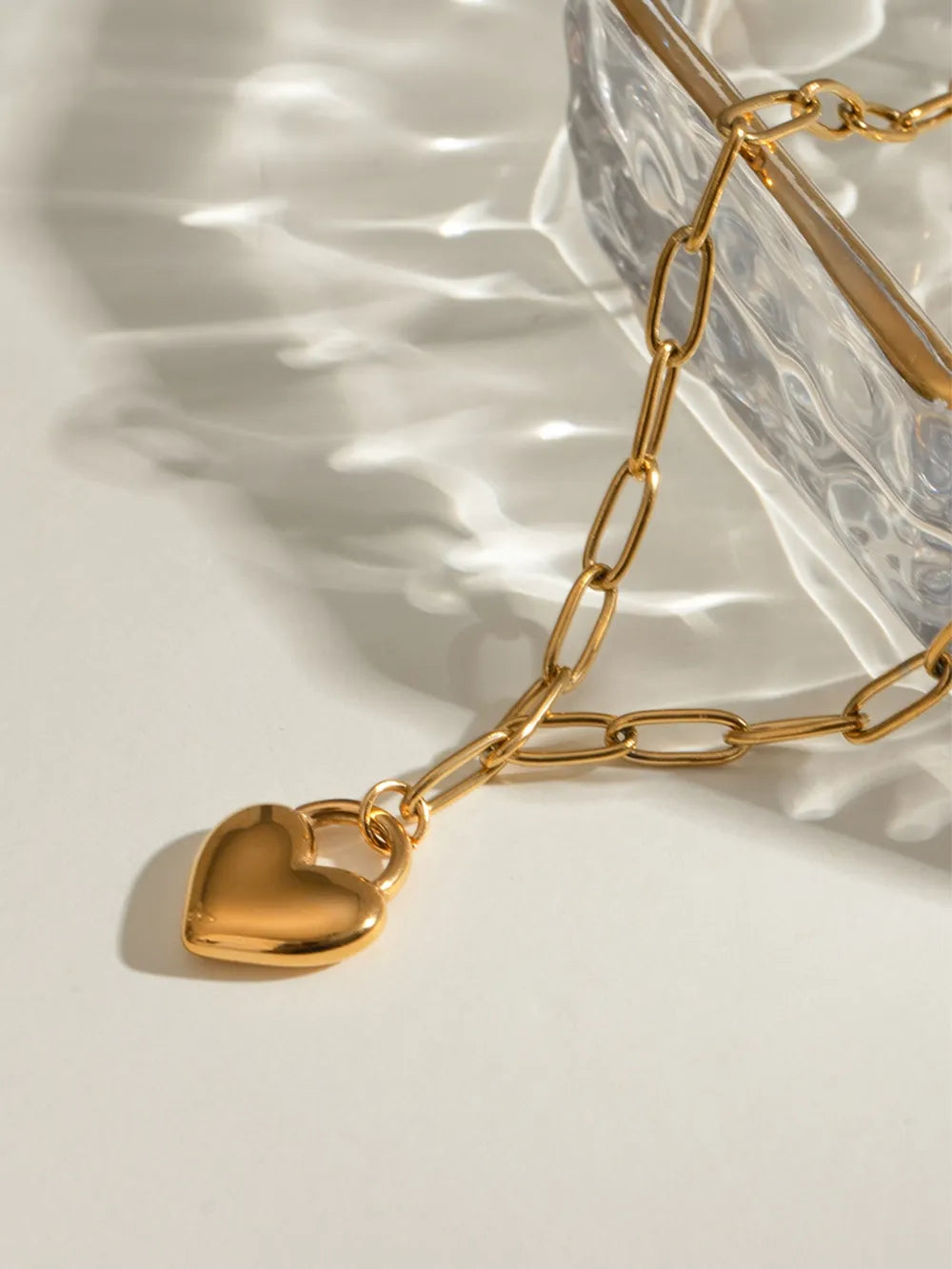 Collana in Acciaio Inossidabile con Ciondolo a Cuore