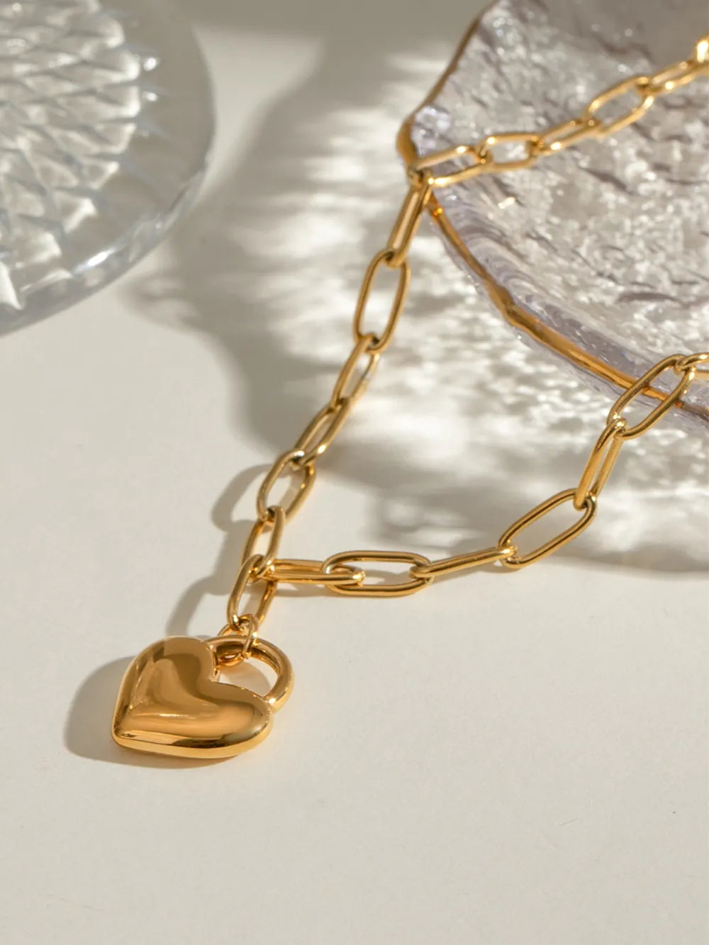 Collana in Acciaio Inossidabile con Ciondolo a Cuore
