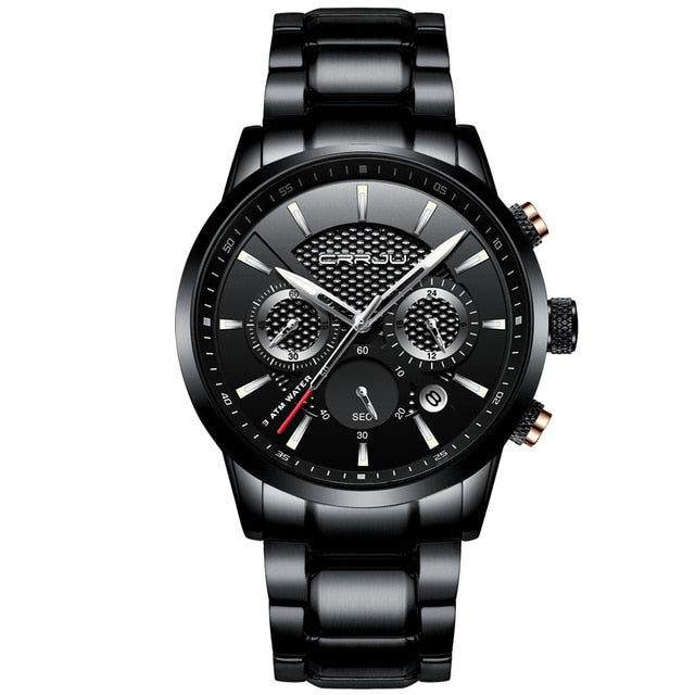CRRJU Chronograph Men's Watch – Elegance & Precision in Every Detail