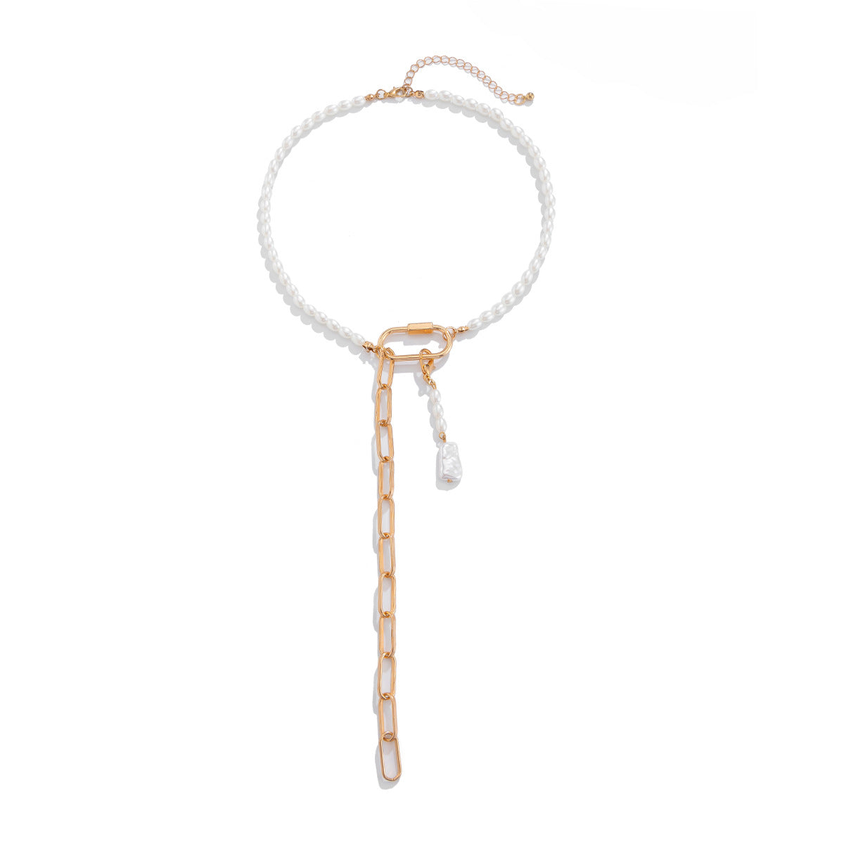 Pearl Cross Necklace - Minimalismo con un Tocco di Spiritualità