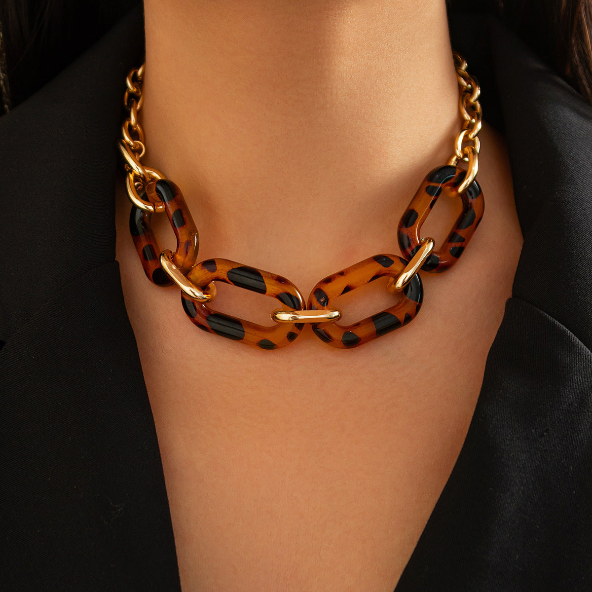 Collana Leopardo Geometrica - Audacia Animalier