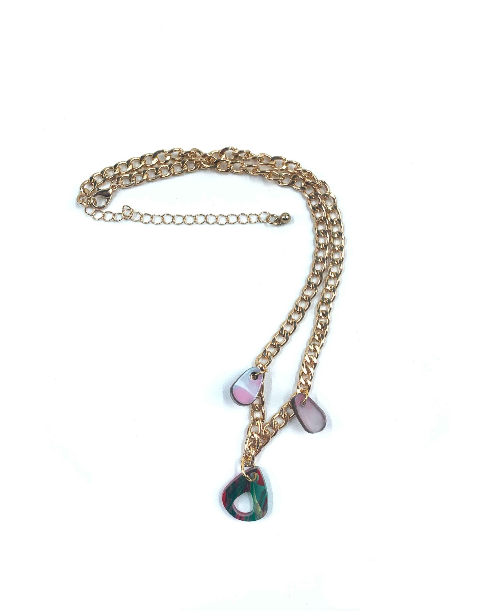 Arte Dorata – Collana con Charm Marmorizzati