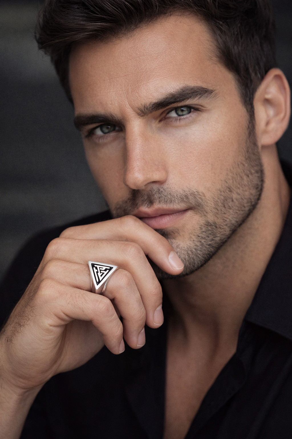 Anello Amuleto Valknut in Acciaio 316L