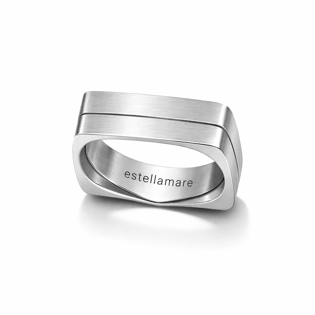 Ring Estellamare dal profilo geometrico