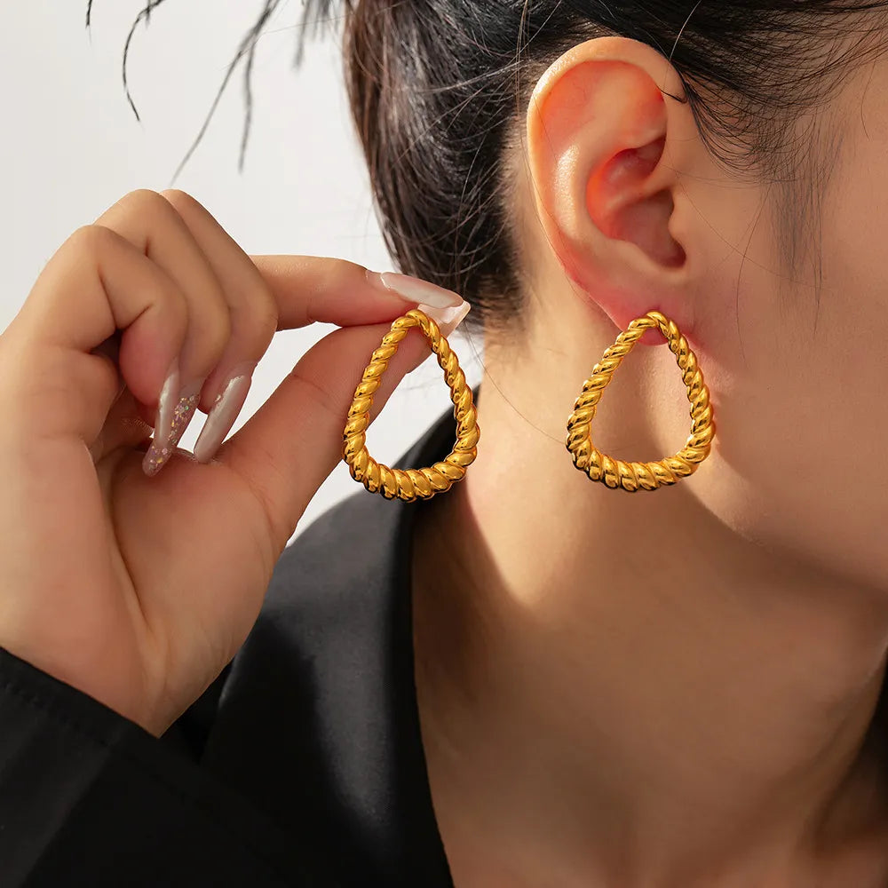 Orecchini Twist Placcati Oro 18K