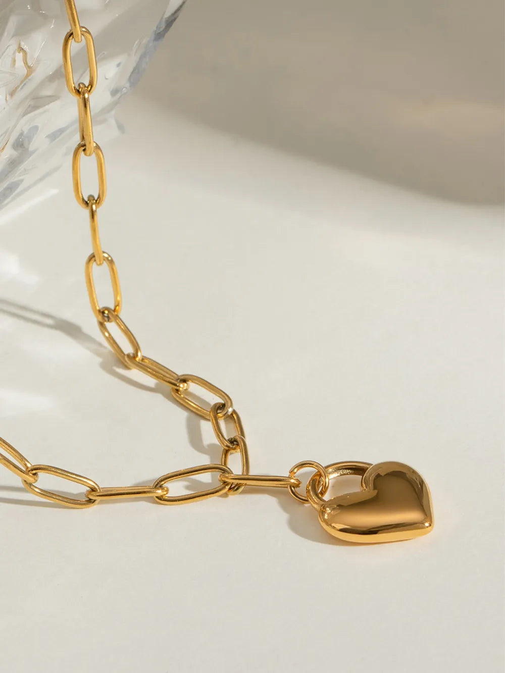 Collana in Acciaio Inossidabile con Ciondolo a Cuore