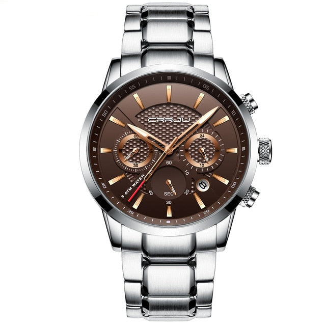 CRRJU Chronograph Men's Watch – Elegance & Precision in Every Detail
