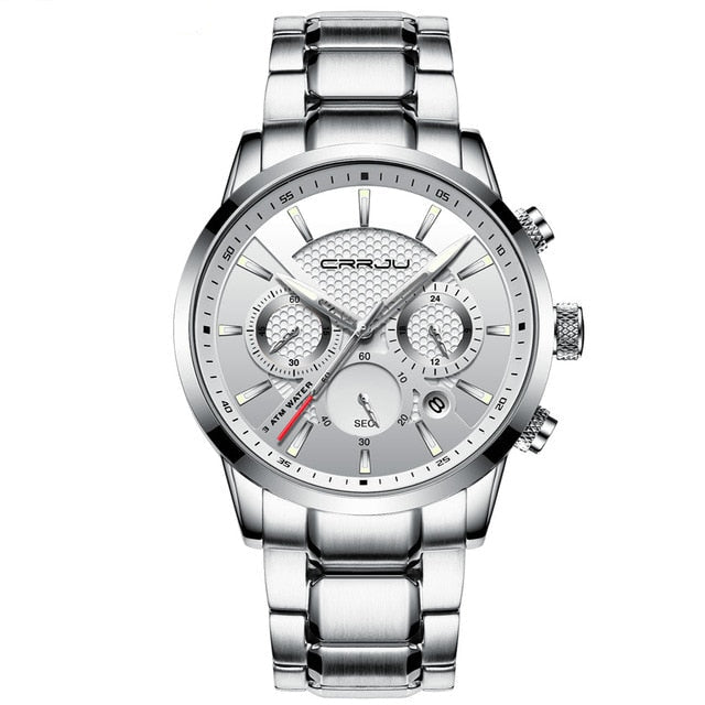CRRJU Chronograph Men's Watch – Elegance & Precision in Every Detail