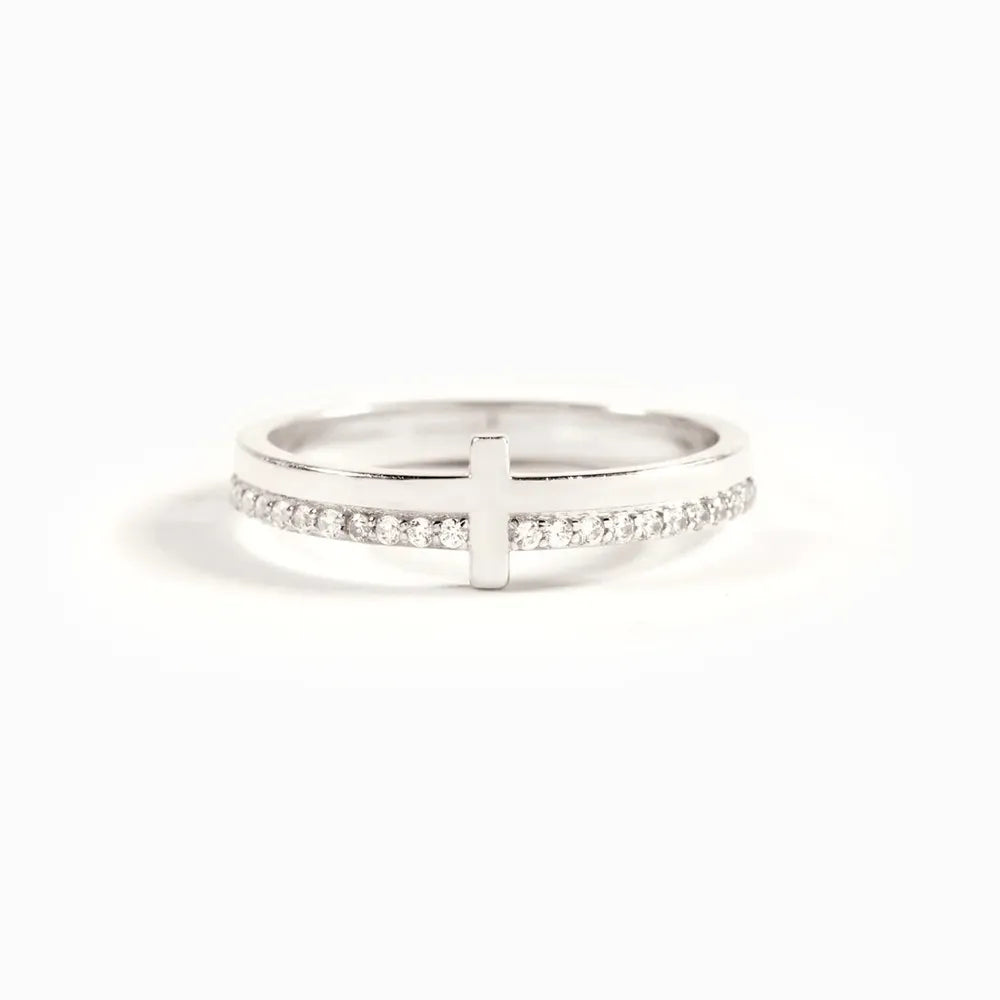 Anello Fiocco in Argento 925 con Placcatura Rosa