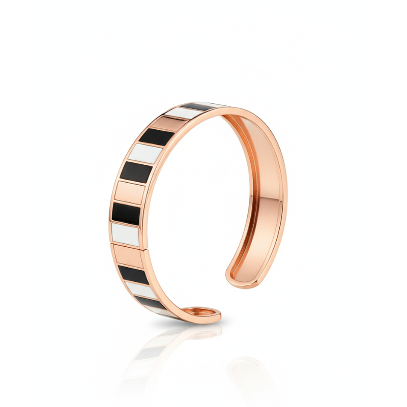 "Contrasti Nobili" – Bracciale Estellamare in argento 925 placcato oro rosa