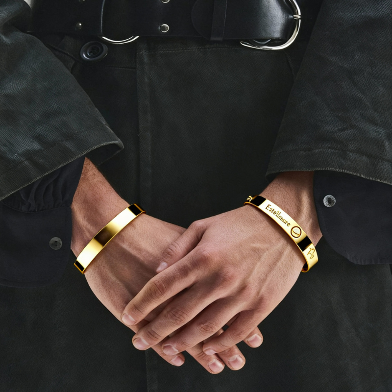 Onda Dorata – Bracciale Delfini Estellamare