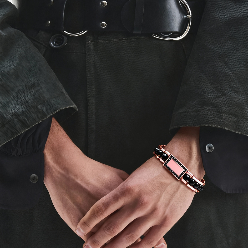 "Sigillo di Fuoco" – Bracciale Estellamare in argento 925