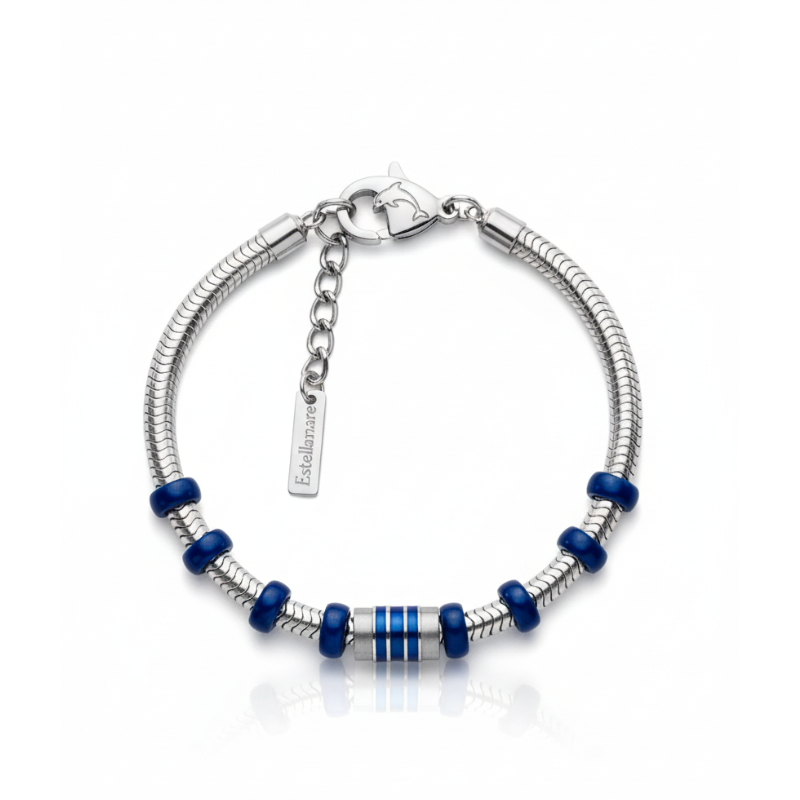"Linea Abissale" – Bracciale Estellamare in argento 925