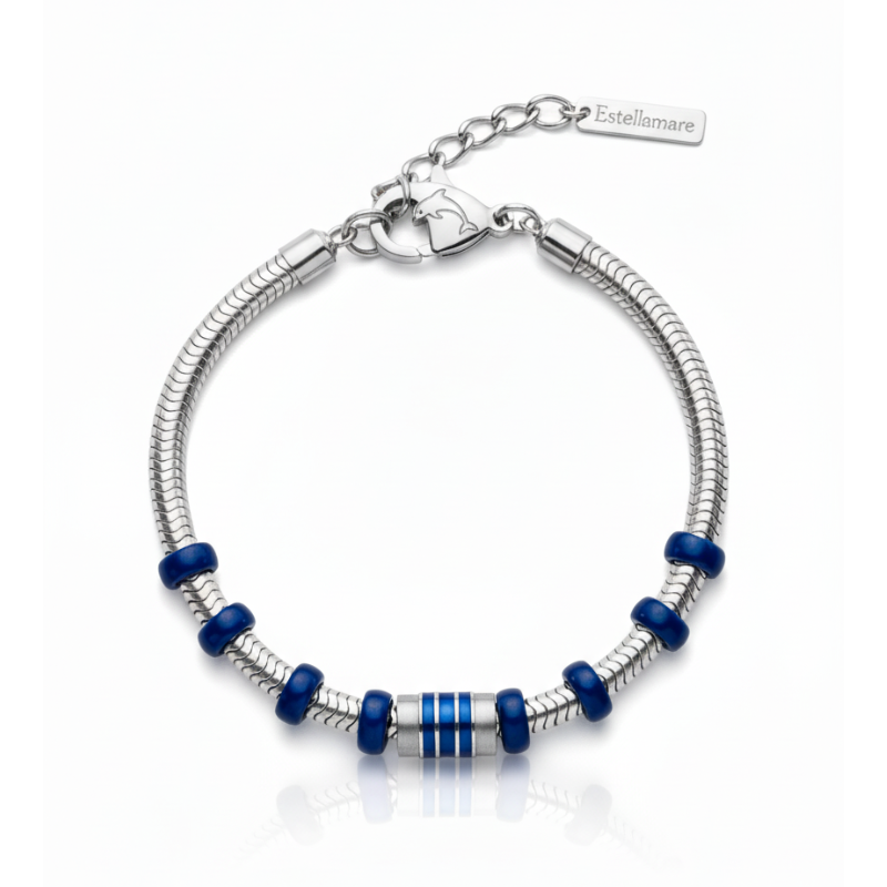 "Linea Abissale" – Bracciale Estellamare in argento 925