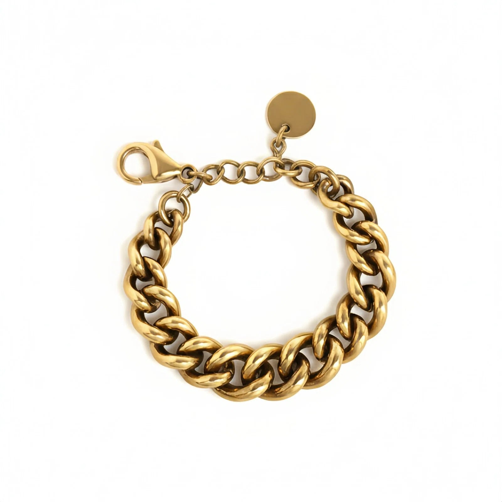 Estella Kurve – Bracciale a maglia gourmette dorata