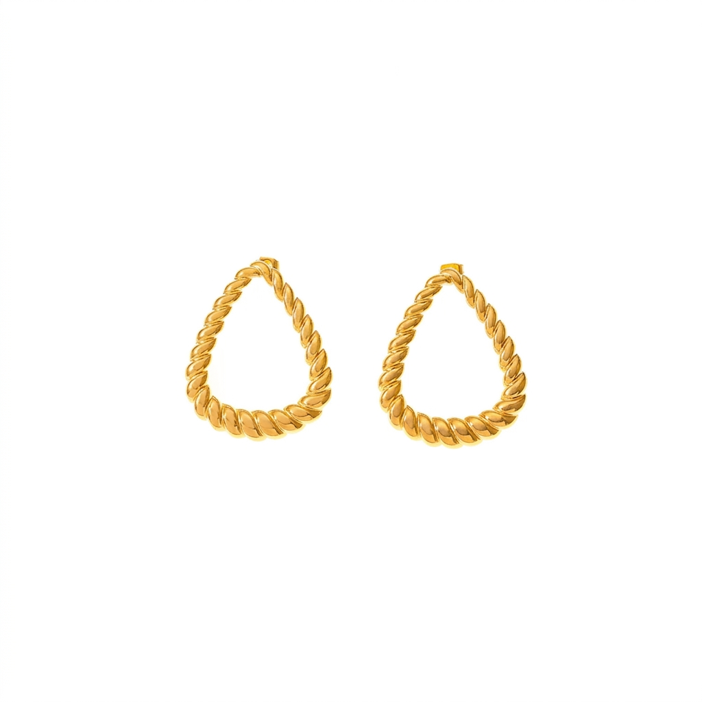 Orecchini Twist Placcati Oro 18K