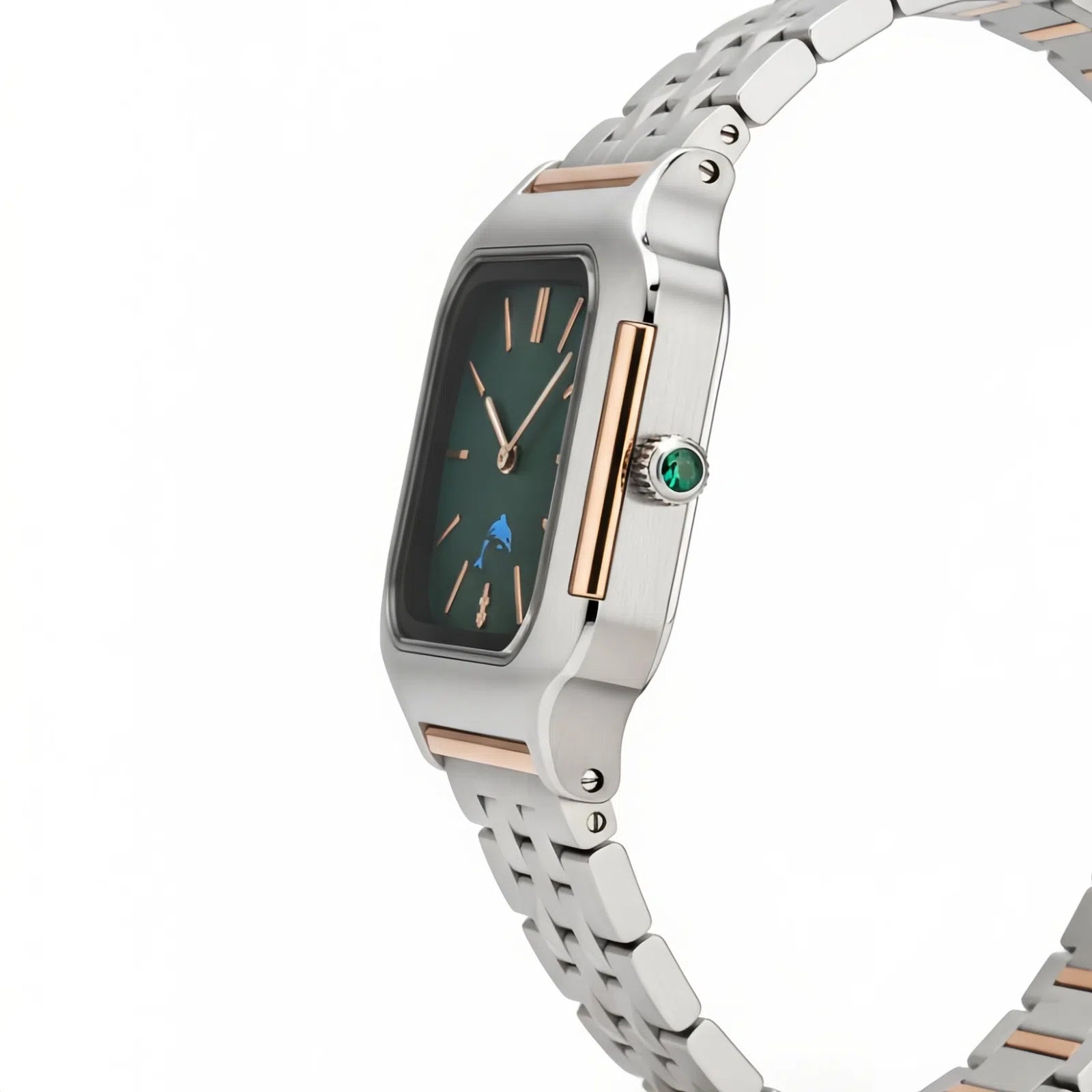 Lunare verde — Oro rosa I 38 MM