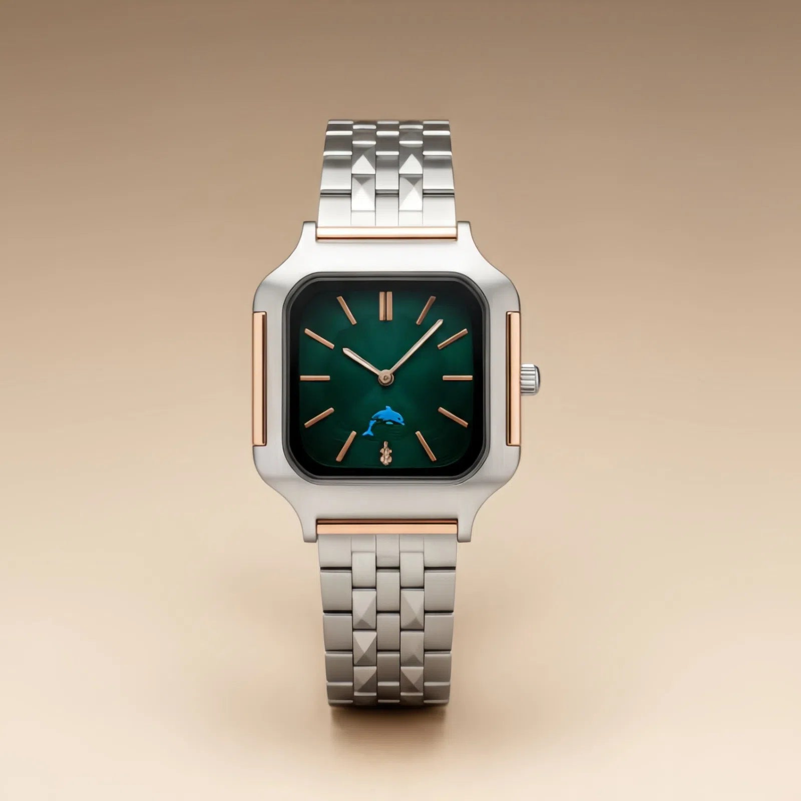 Lunare verde — Oro rosa I 38 MM